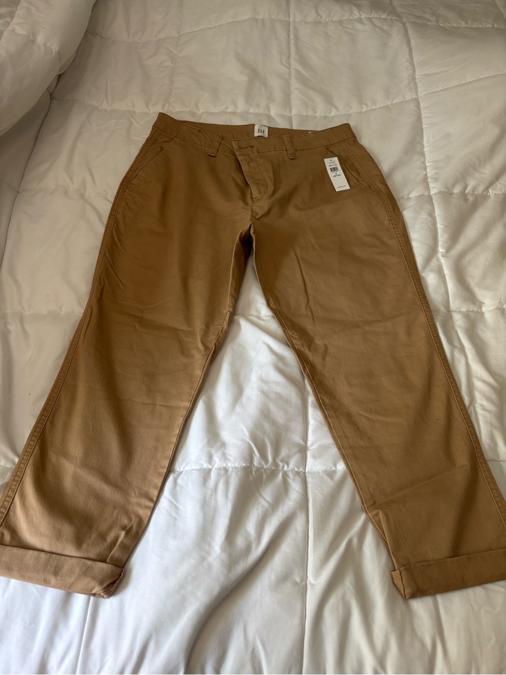 GAP Women’s Girlfriend Khaki Pants in Brown - Classic Casual - Picture 5 of 5
